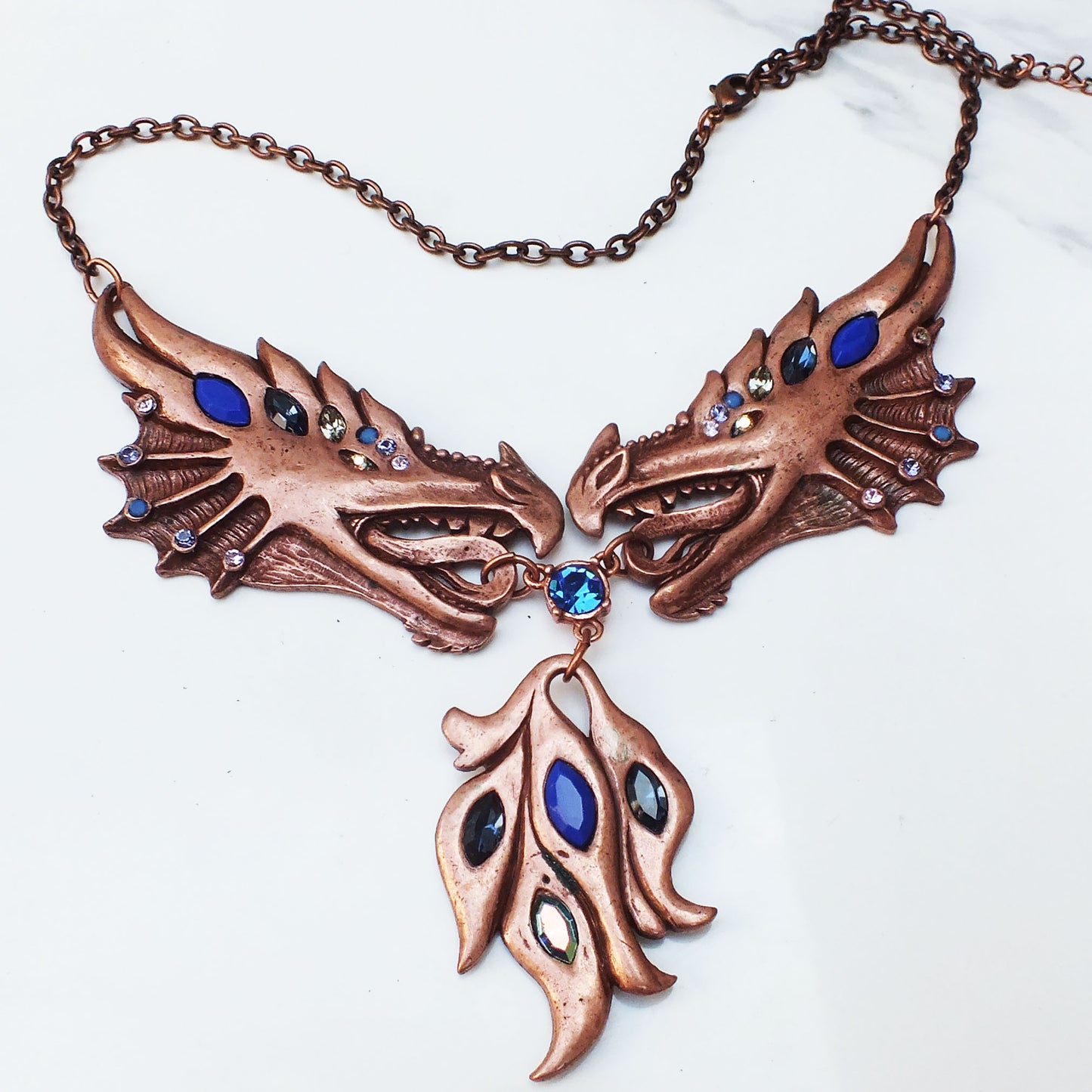 Twin Dragon Necklace