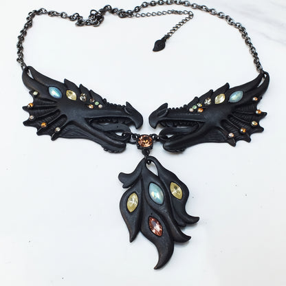 Twin Dragon Necklace