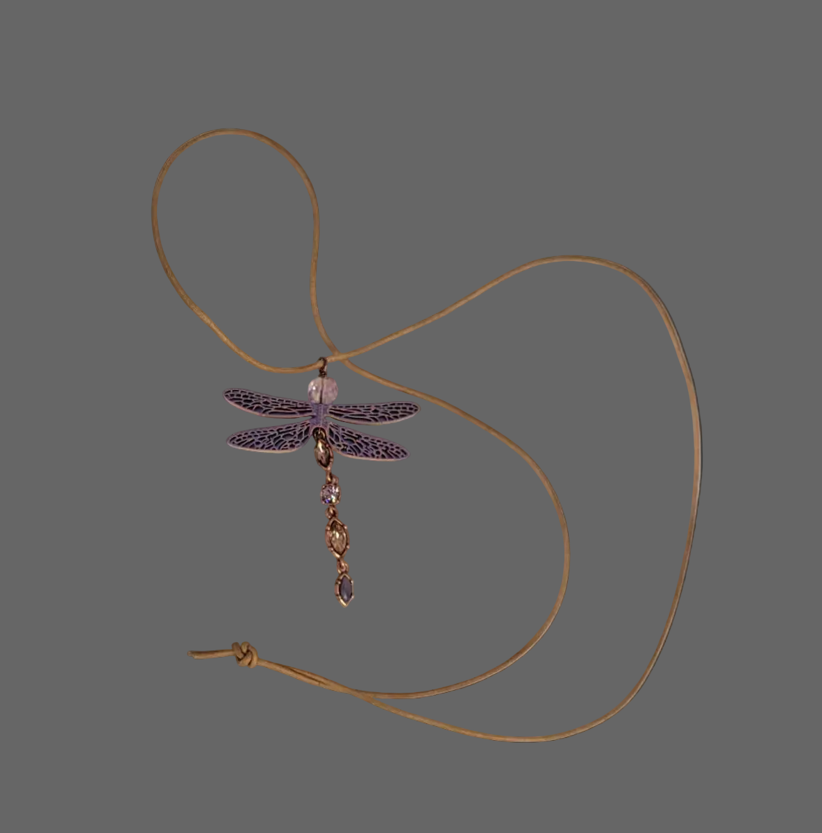 Crystal Dragonfly Necklace