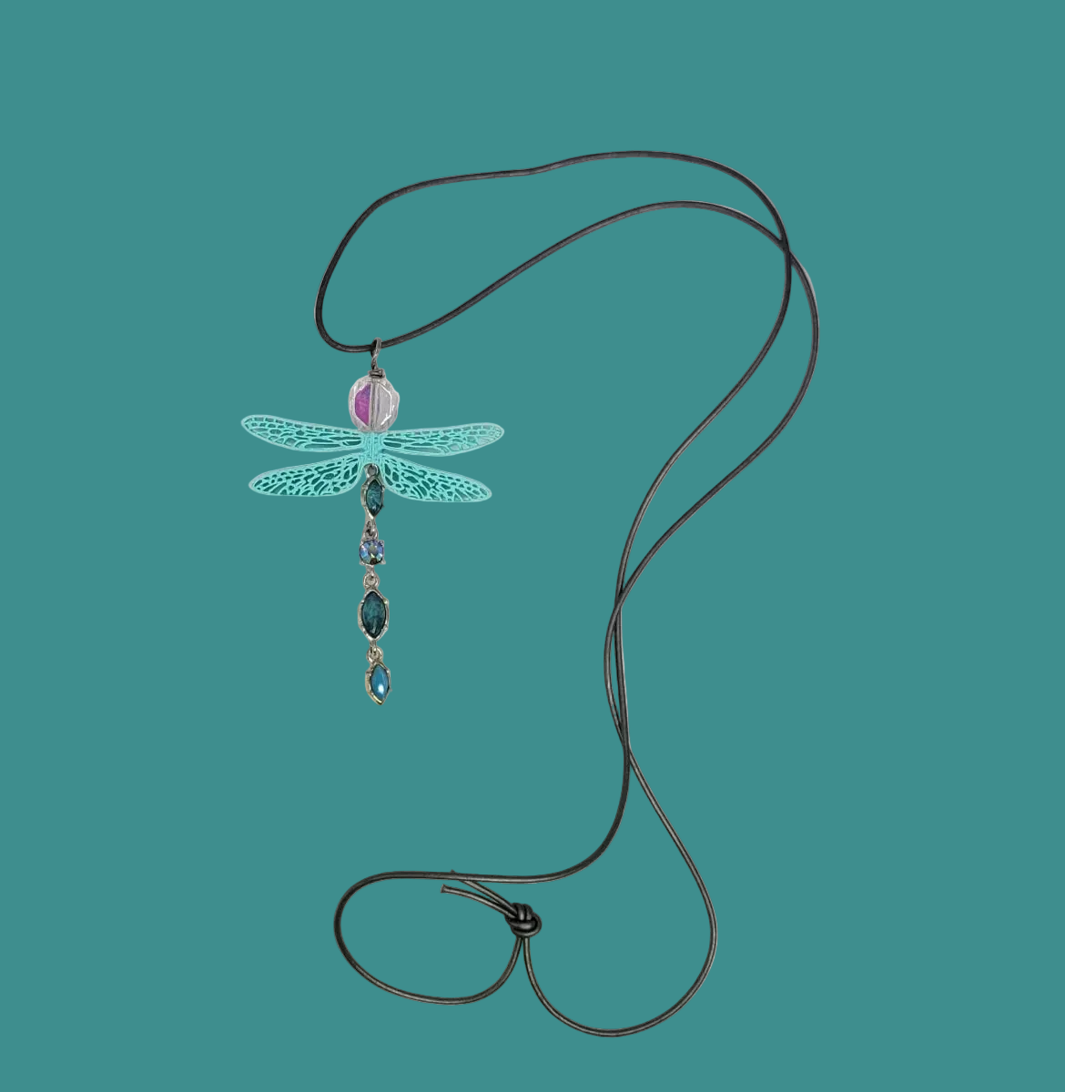 Crystal Dragonfly Necklace