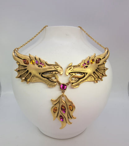 Twin Dragon Necklace